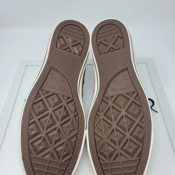 Converse Brown Leather High Tops - Picture 4 of 4